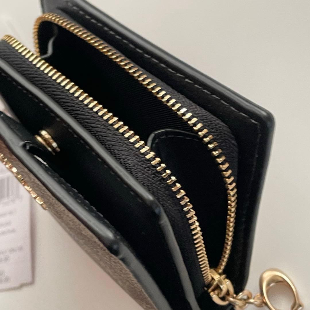 COACH コーチ スナップ折り財布 シグネチャー C3309 IMCBI