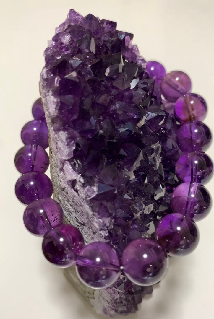 ウルグアイ産アメトリン　ブレスレット　ウルグアイ産アメジスト原石　セット