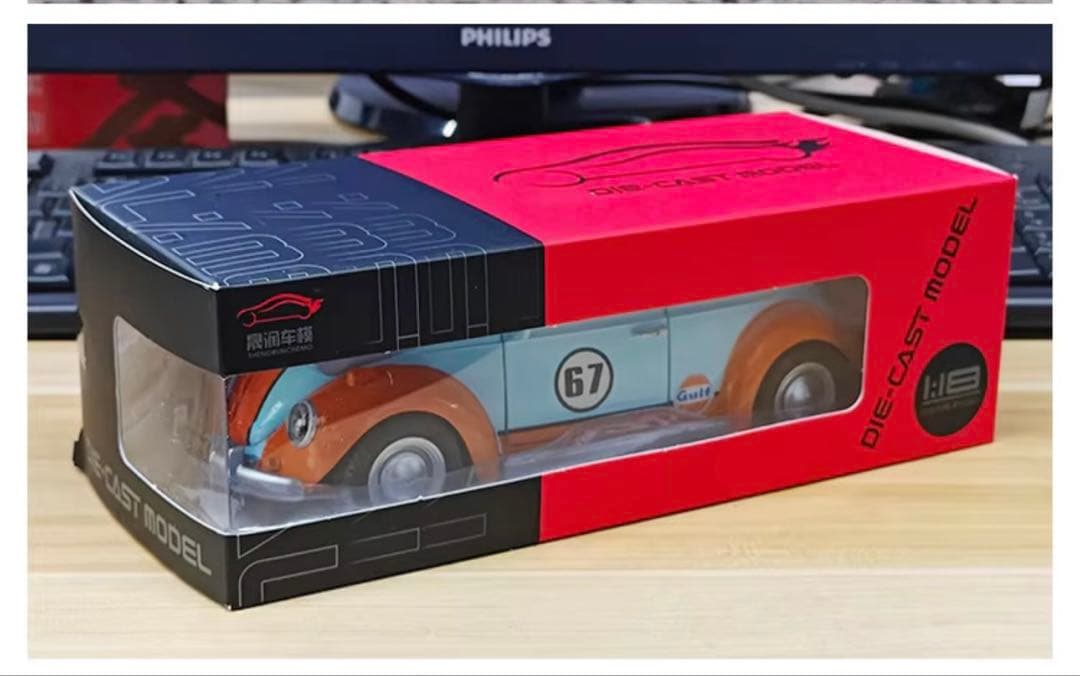 ワーゲン・ビートルダイキャストミニカー 1/18 新品未使用品　ガルフ