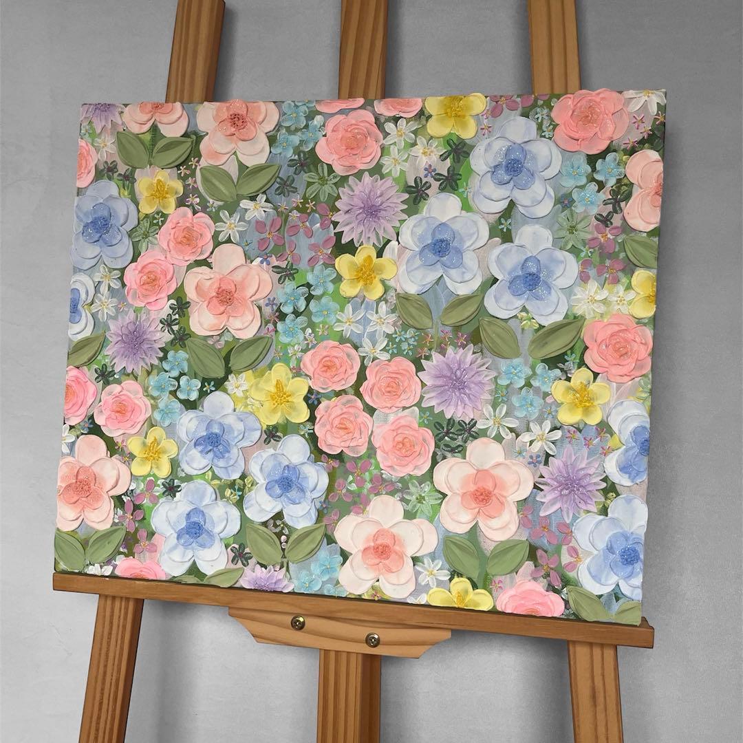 原画 フラワーアート 花の絵 花柄 ボタニカル 花図鑑　花 花