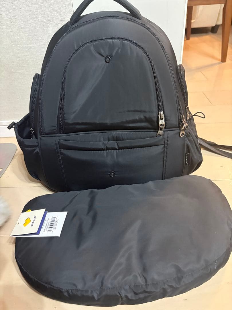 1/31までの出品/SSOOOK 両窓フロントバッグ BLACK Mサイズ