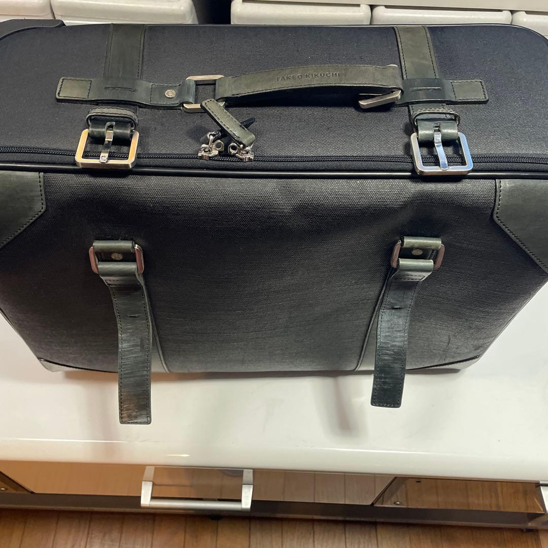 最終価格　TAKEO KIKUCHI 2wayブラックキャリーバッグ