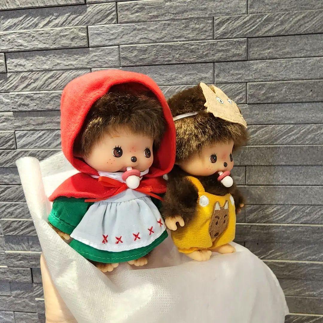 お顔厳選モンチッチ　リバイバル おゆうぎ会 ベビチッチ 赤ずきん オオカミセット