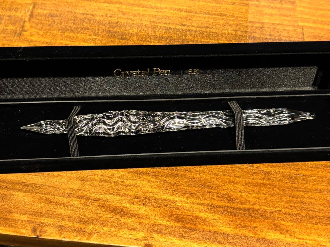 ガラスペン 炎 クリスタル 未使用