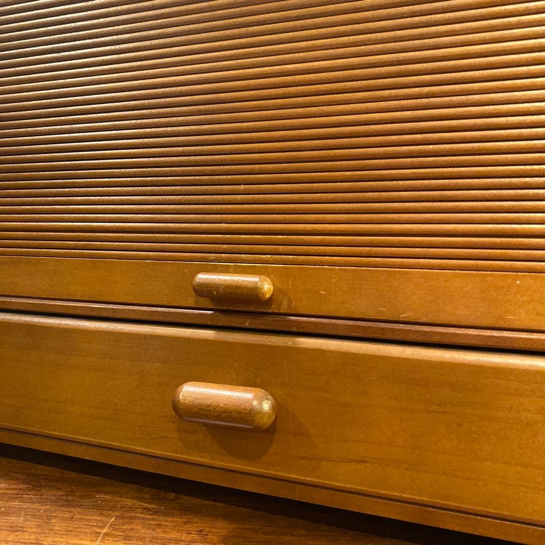 昭和レトロ じゃばらシャッター 小引き出し 収納 キャビネット インテリア