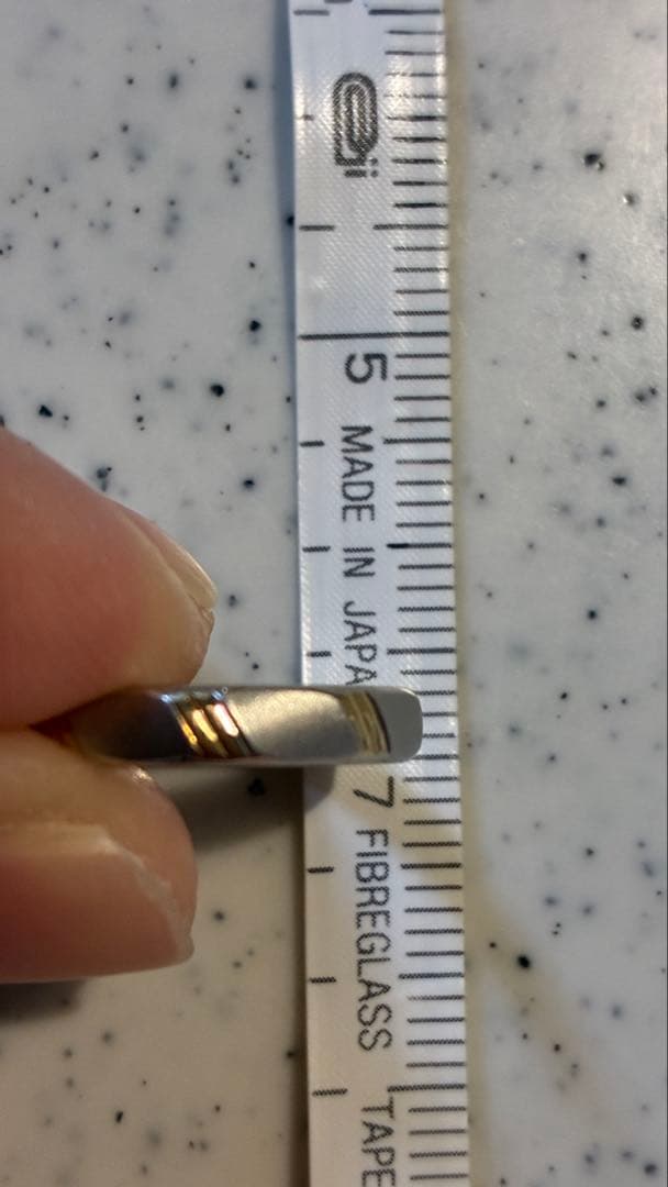 K18 pt900 コンビ　リング