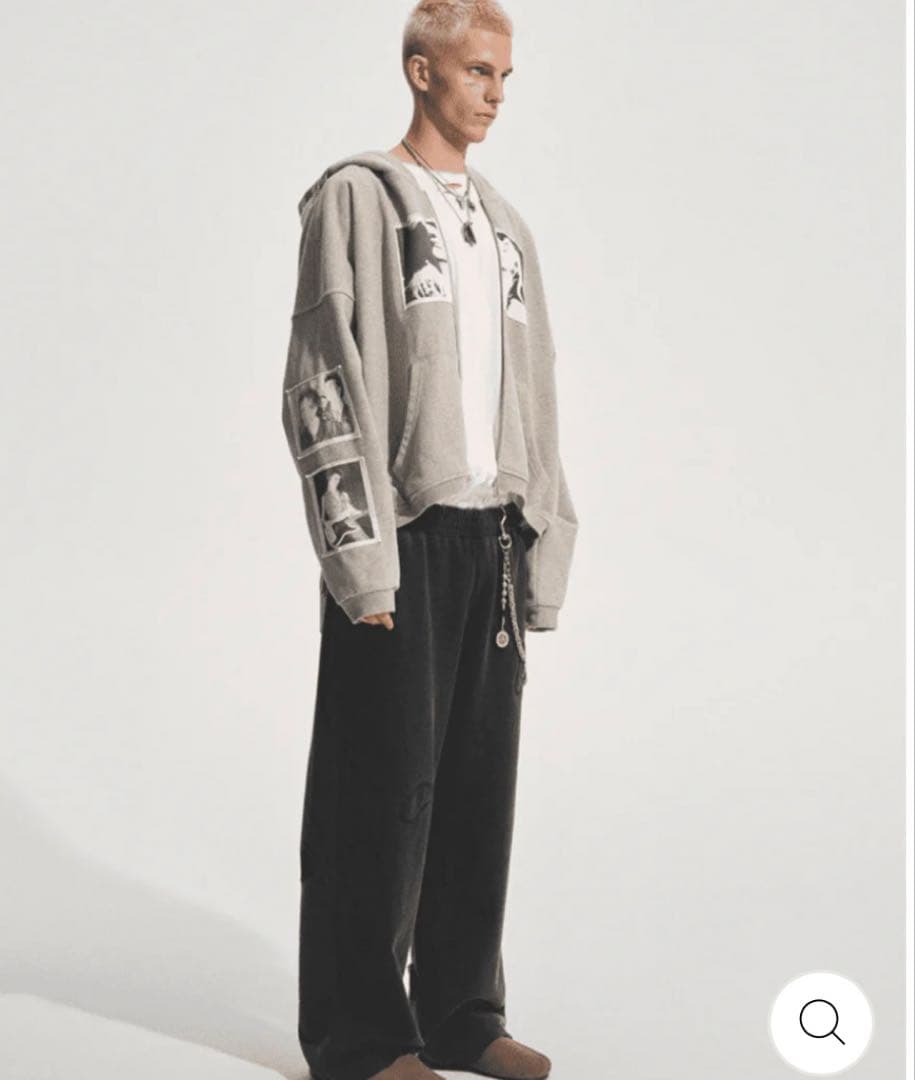 【bastard】PUNK PRINT APPLIQUE HOODIE ニキ着用