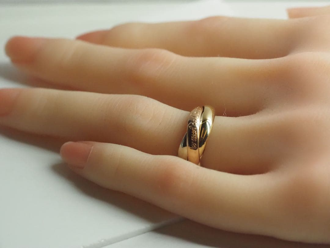 Cartie カルティエ　750 トリニティリング 48号　シリアル有　K18