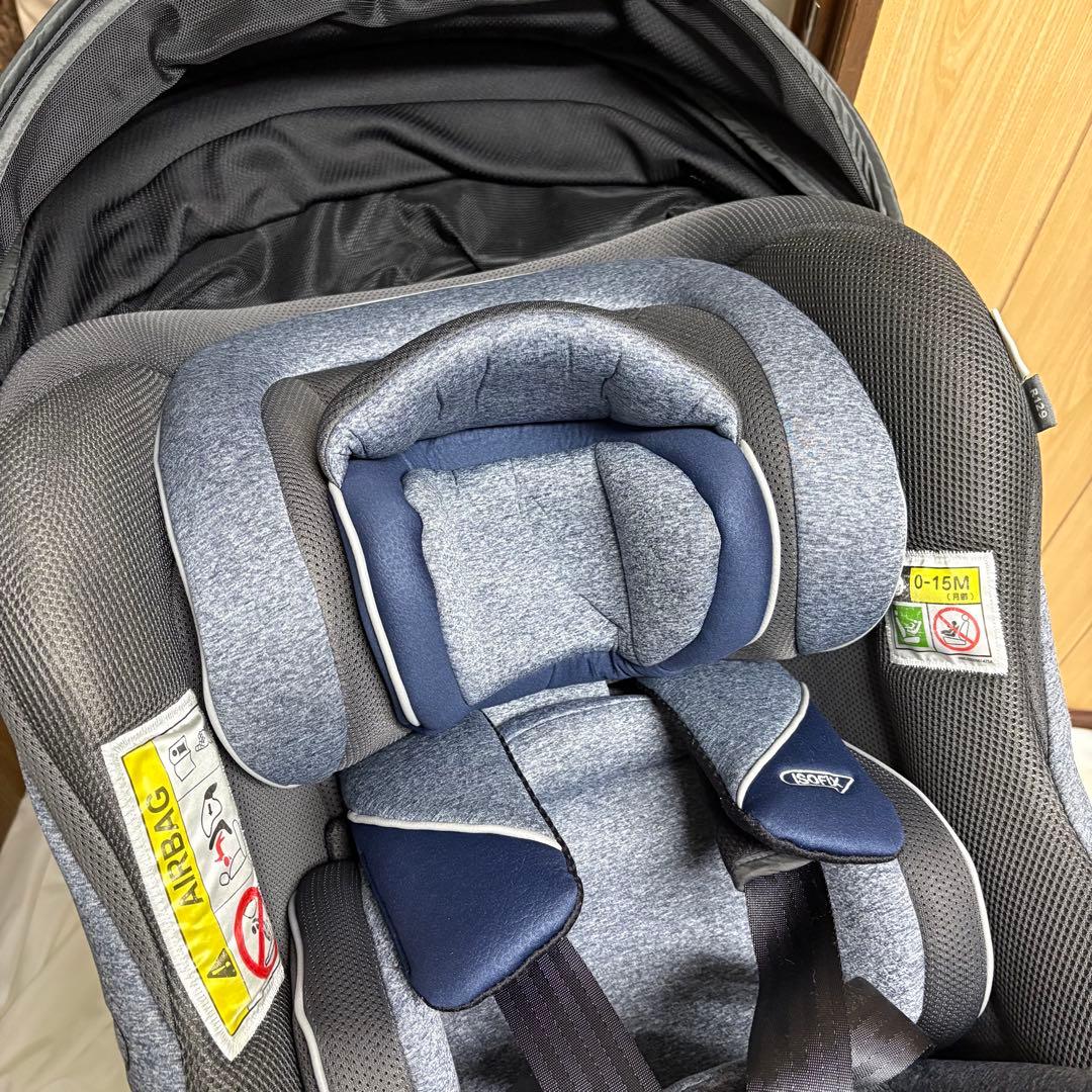 アップリカ クルリラ プロテクト ISOFIX チャイルドシート R129 美品