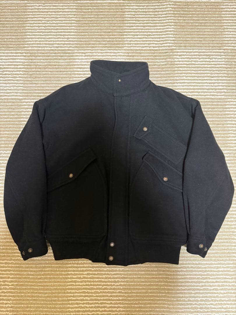 80~90s McGREGOR ボンバージャケット ウール 黒 type A-2