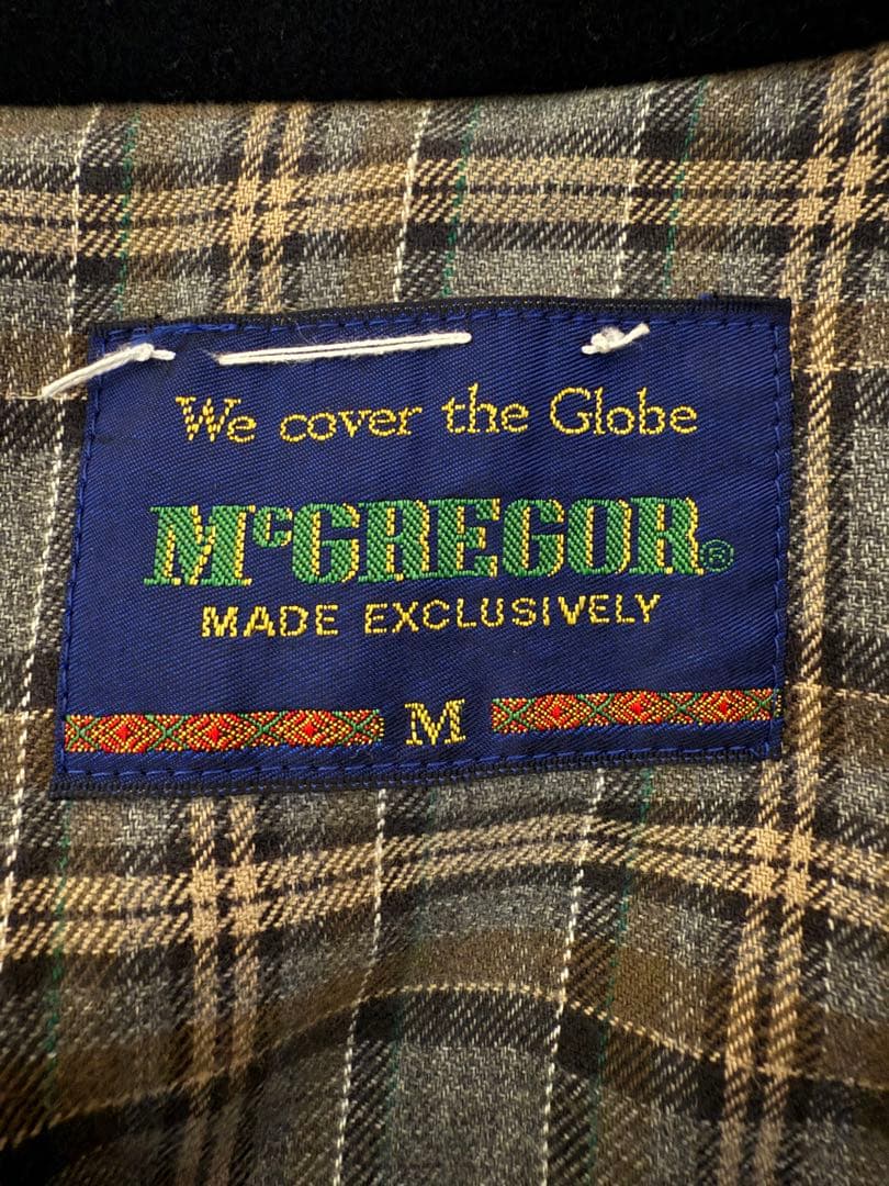 80~90s McGREGOR ボンバージャケット ウール 黒 type A-2