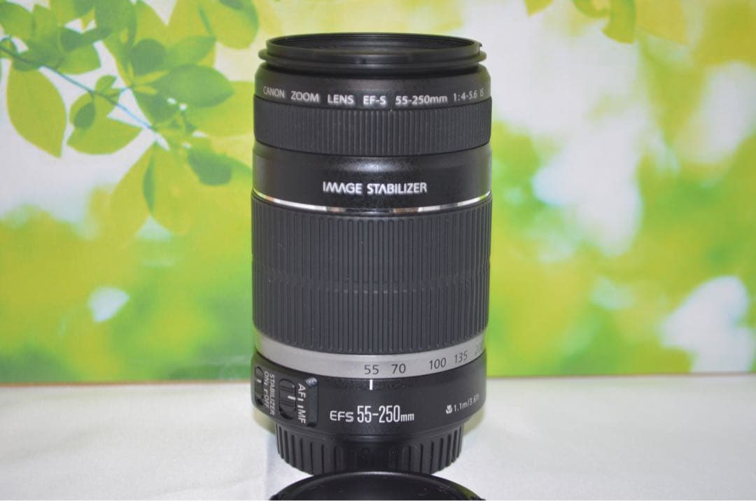 美品級　キャノン Canon EF-S 55-250mm IS☆お手軽望遠