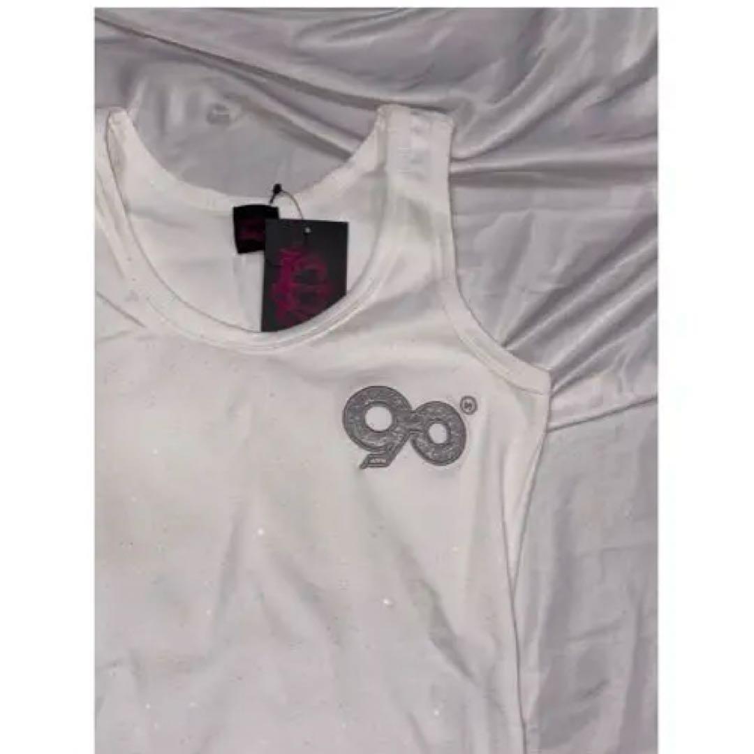 9090 girl S ホワイト タンクトップ