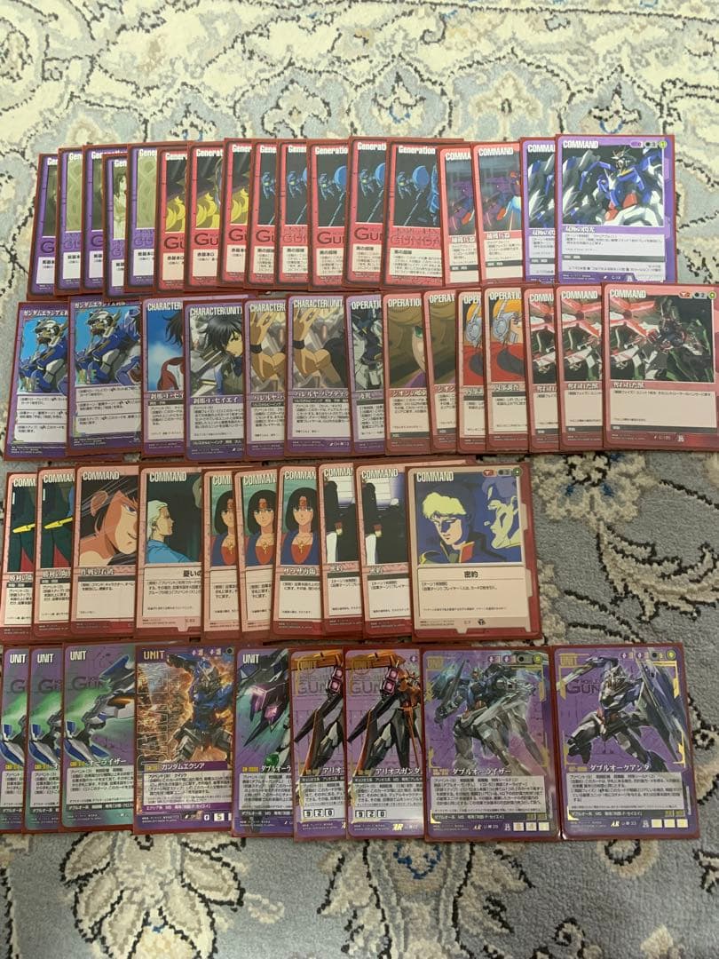 旧ガンダムウォー引退まとめ売りセット　　デッキ３つ・ファイル１つ