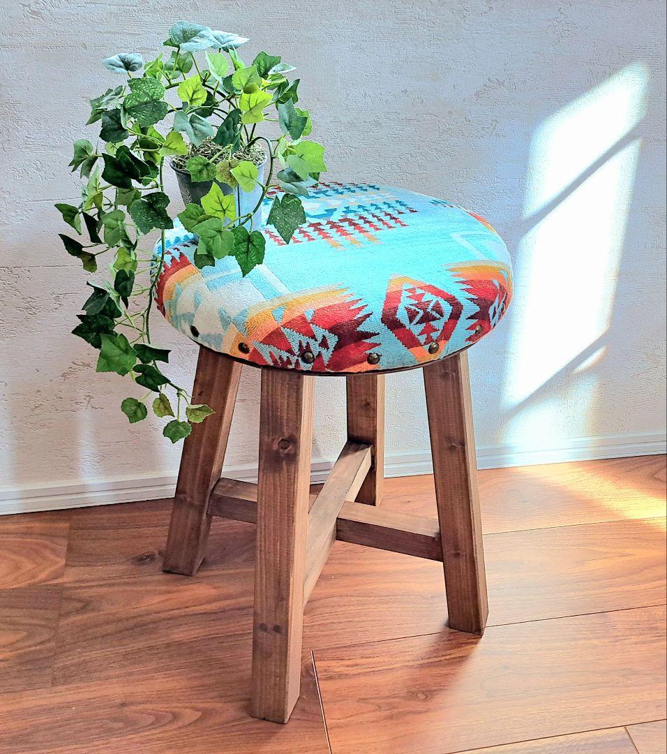 スツール おしゃれ 新築祝い ペンドルトン 木製 イス