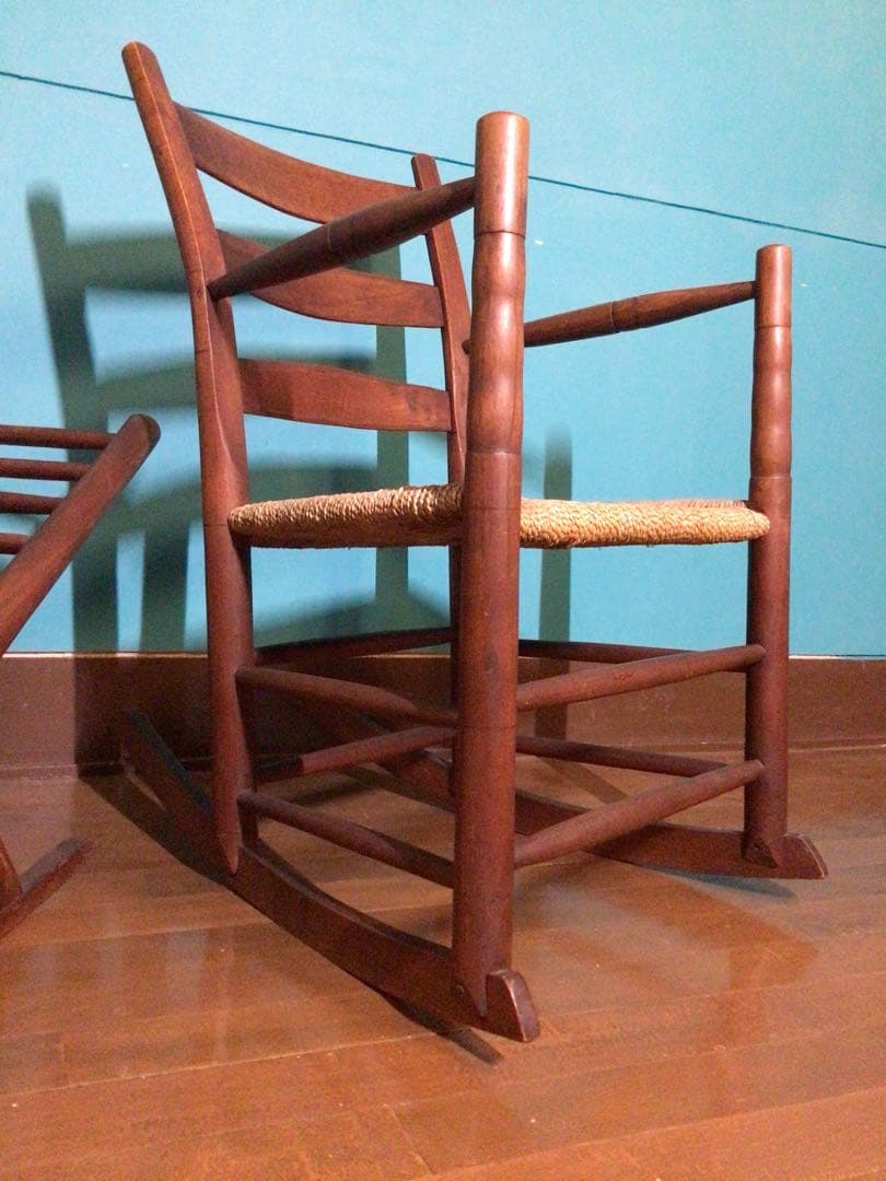 ◉家具職人1点物◉60sビンテージ◉SHAKER◉ロッキングチェア&オットマン◉