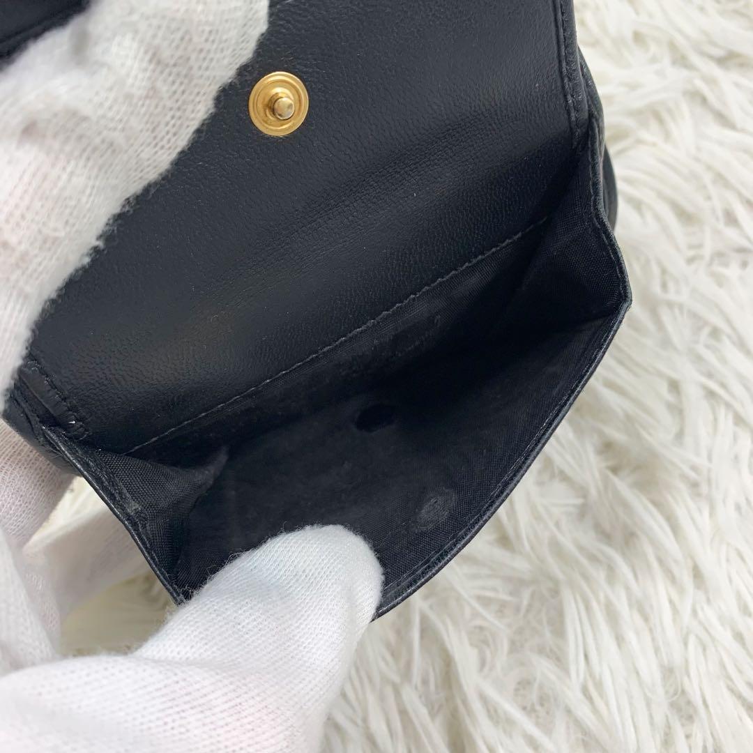 【✨美品✨】ミュウミュウ 二つ折り財布 マテラッセ クリスタル ブラック