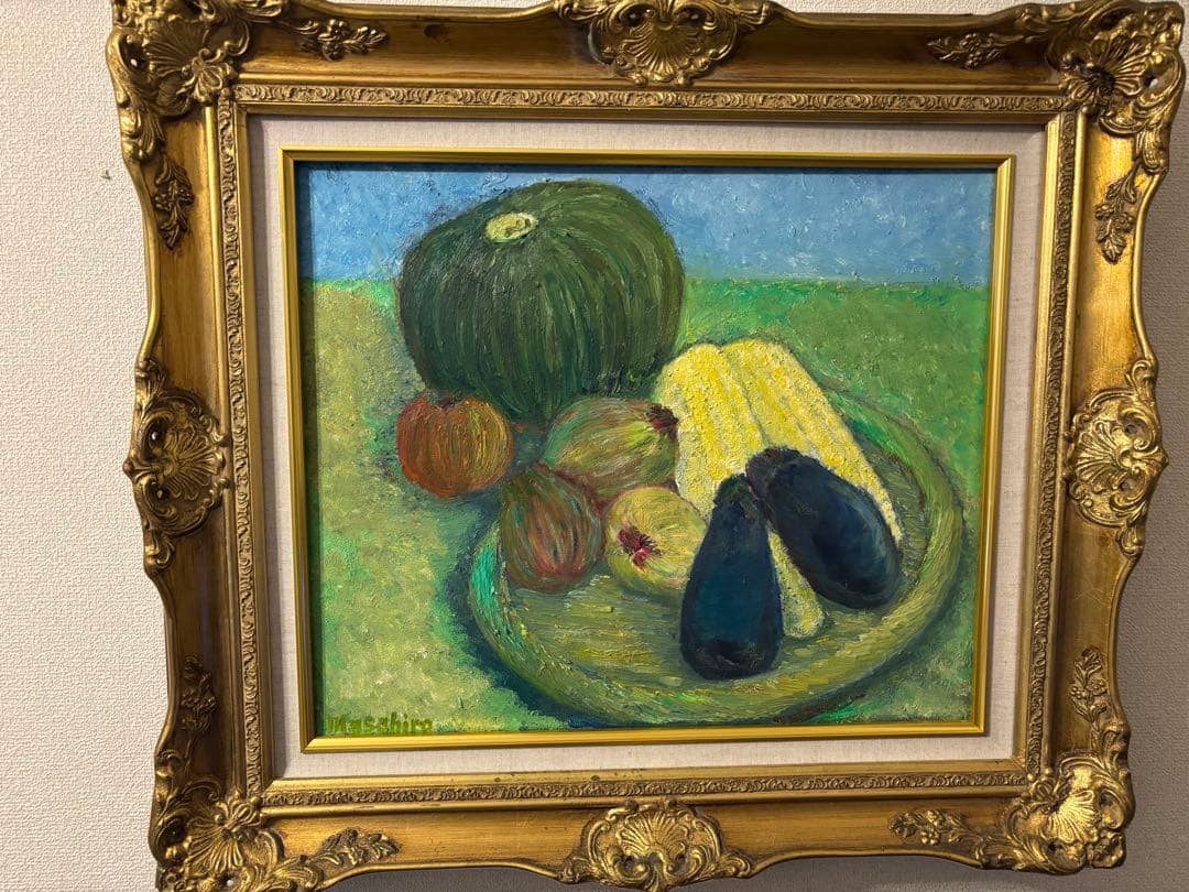 野菜と果物の静物画