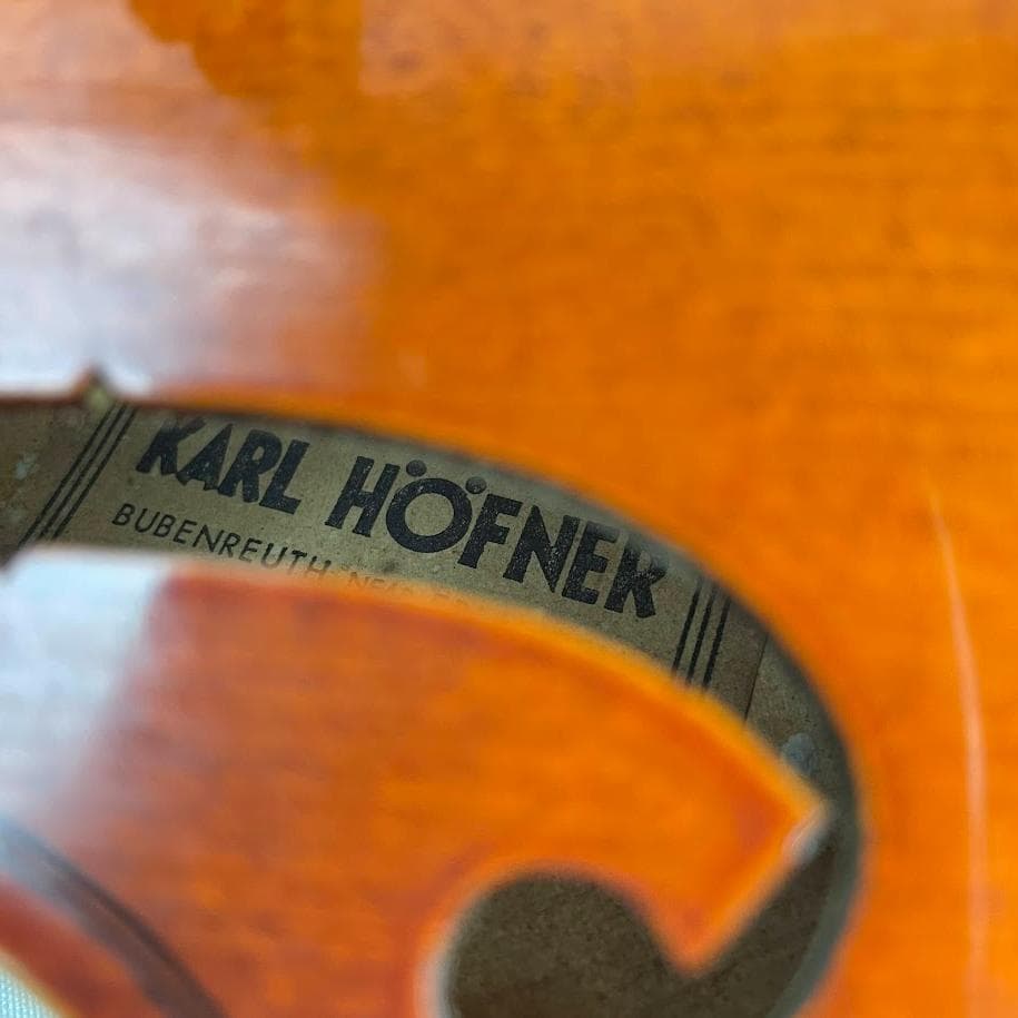 極美品■Karl HOFNER■バイオリン KH200 3/4 一枚板 70年代