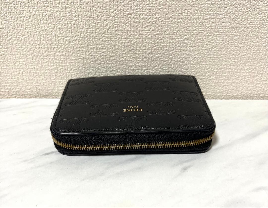 【セリーヌ】エンボスドトリオンフ ケース ミニウォレット