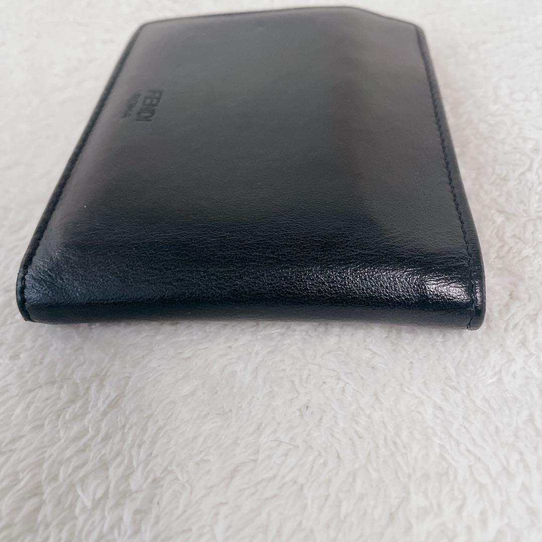 FENDI 二つ折り財布　フェンディ モンスター　バグズアイ折り財布　ウォレット