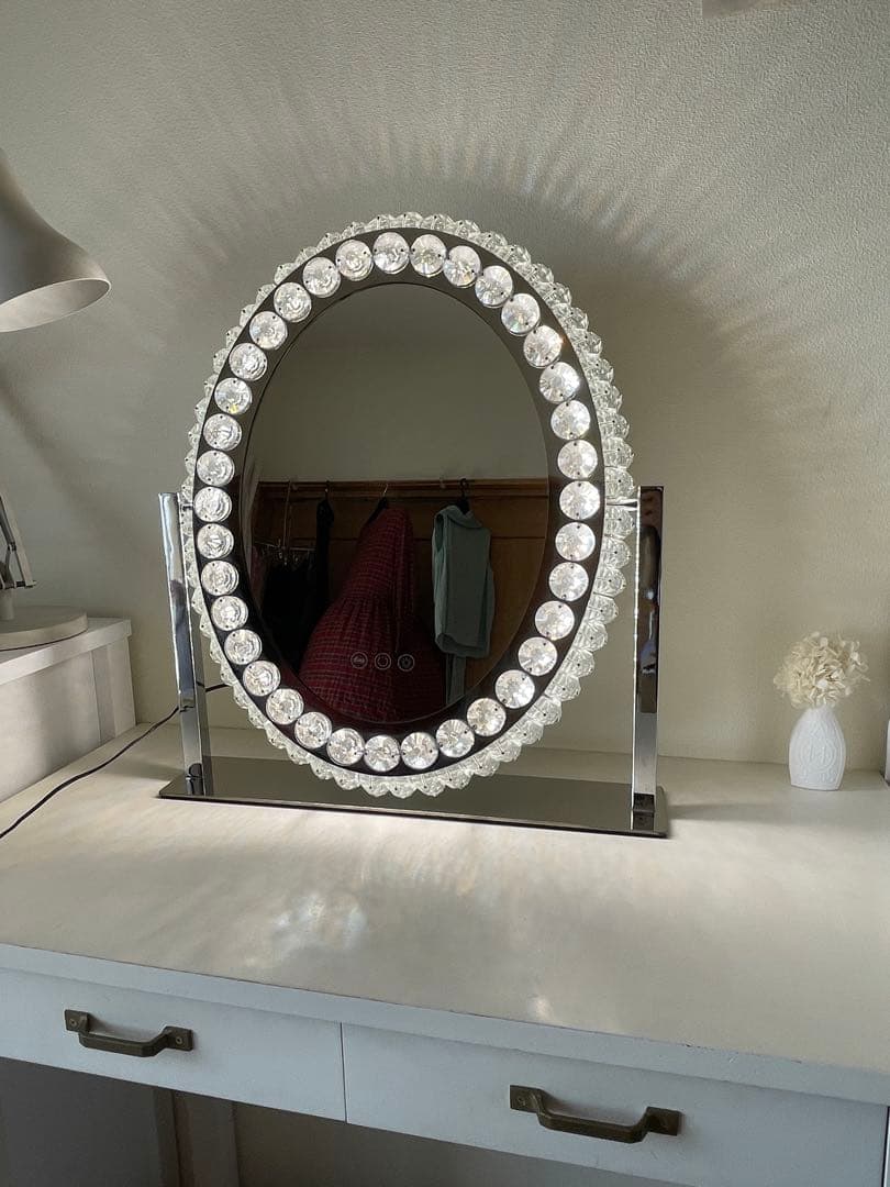 タイムセール　大人気　ブリエ　Francfranc 女優ミラーLED ドレッサー