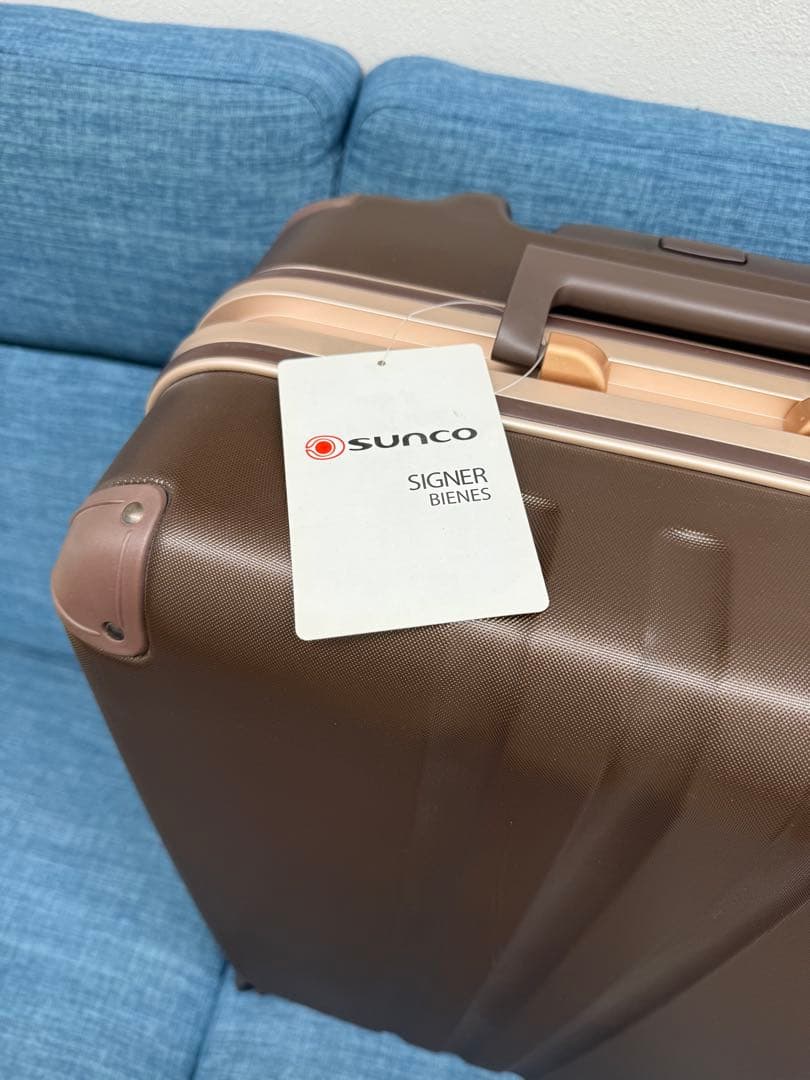 SUNCO SIGNER BIENES ブラウン キャリーケース64L