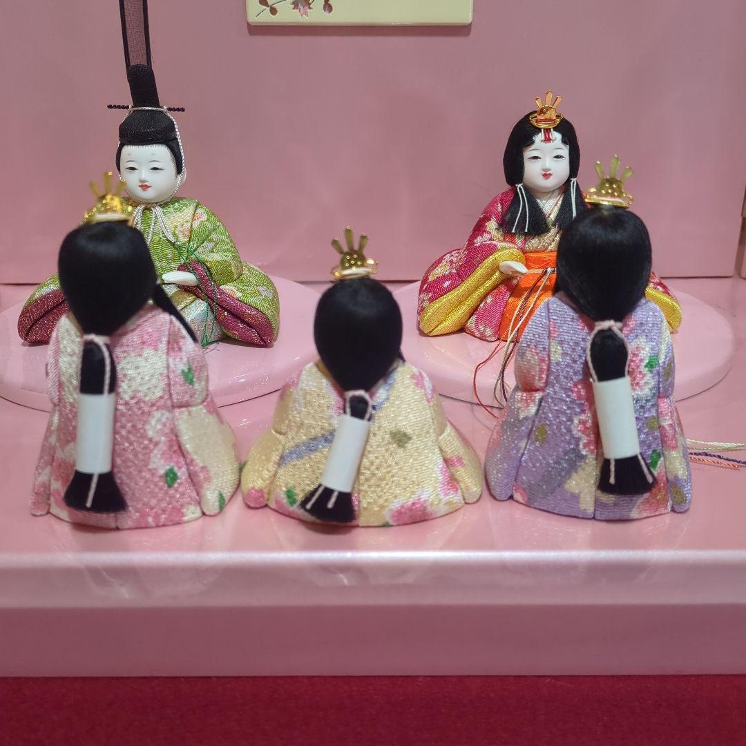 木目込雛五人揃、柿沼東光作