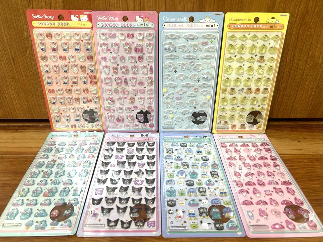 【新作】【正規品】サンリオ ボンボンドロップシール mini 8種セット