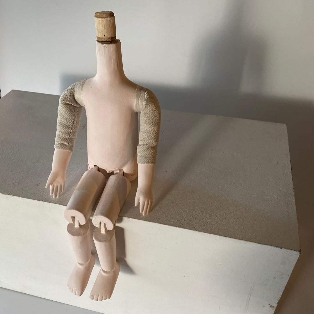 希少 三つ折人形 頭部欠損 関節人形 古道具 骨董 トルソー ドール マネキン