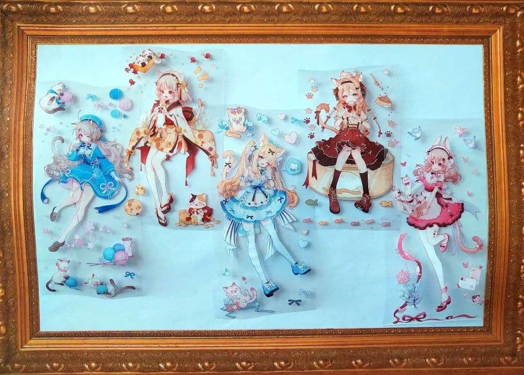 ✩再販✩J43＃猫咪少女(PET)野葵 切り売り海外人物マステ女の子ネコ耳