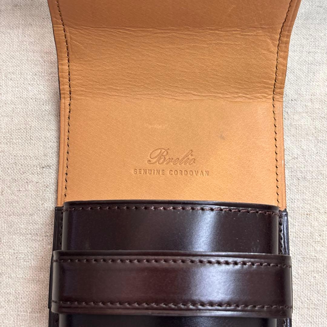 コードバンペンケース 肉盛り3本差しBrelioブレイリオBrelio 廃盤品