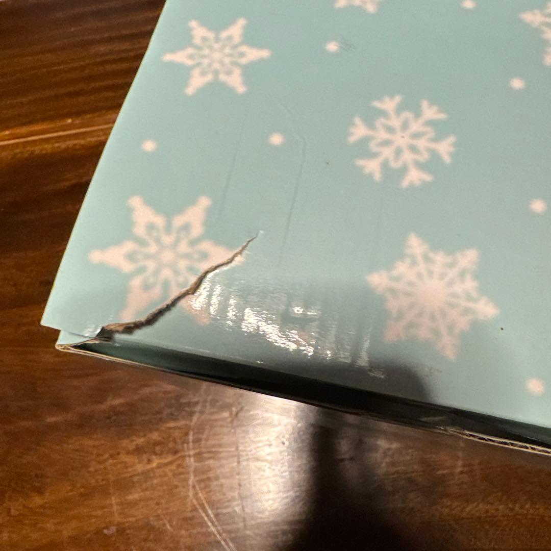 ハローキティ　スノーマン　ぬいぐるみ　箱に破れあり