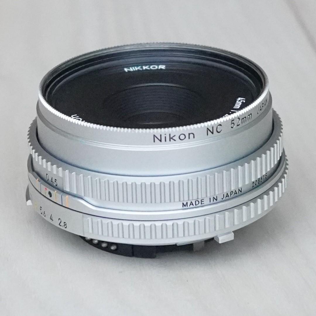 Nikon 45mm f/2.8 Nikkor AI-S MFレンズ シルバー