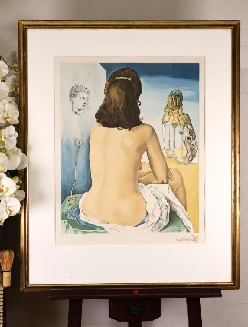 サルバドール・ダリ 「 私の裸の妻 」 リトグラフ　217/295　署名