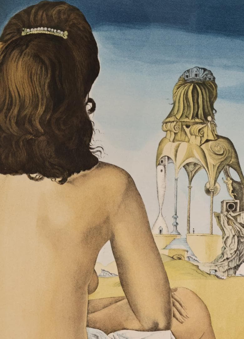 サルバドール・ダリ 「 私の裸の妻 」 リトグラフ　217/295　署名