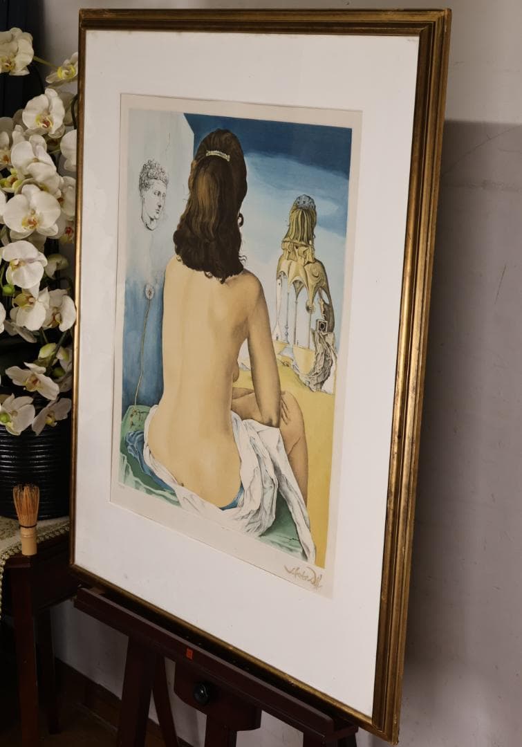 サルバドール・ダリ 「 私の裸の妻 」 リトグラフ　217/295　署名