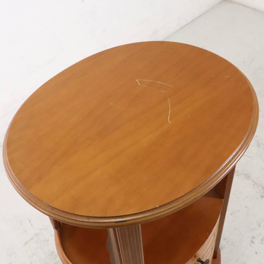 イタリア製クラシカル家具 サイドチェスト コンソール 電話台 引き出し4段