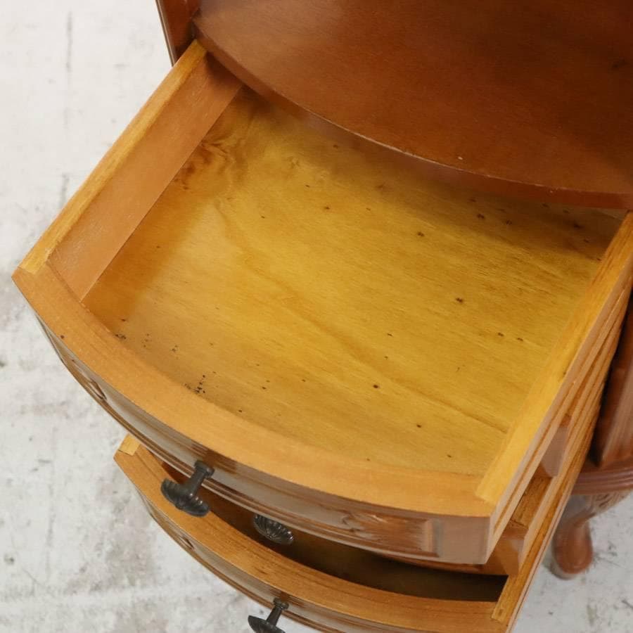 イタリア製クラシカル家具 サイドチェスト コンソール 電話台 引き出し4段