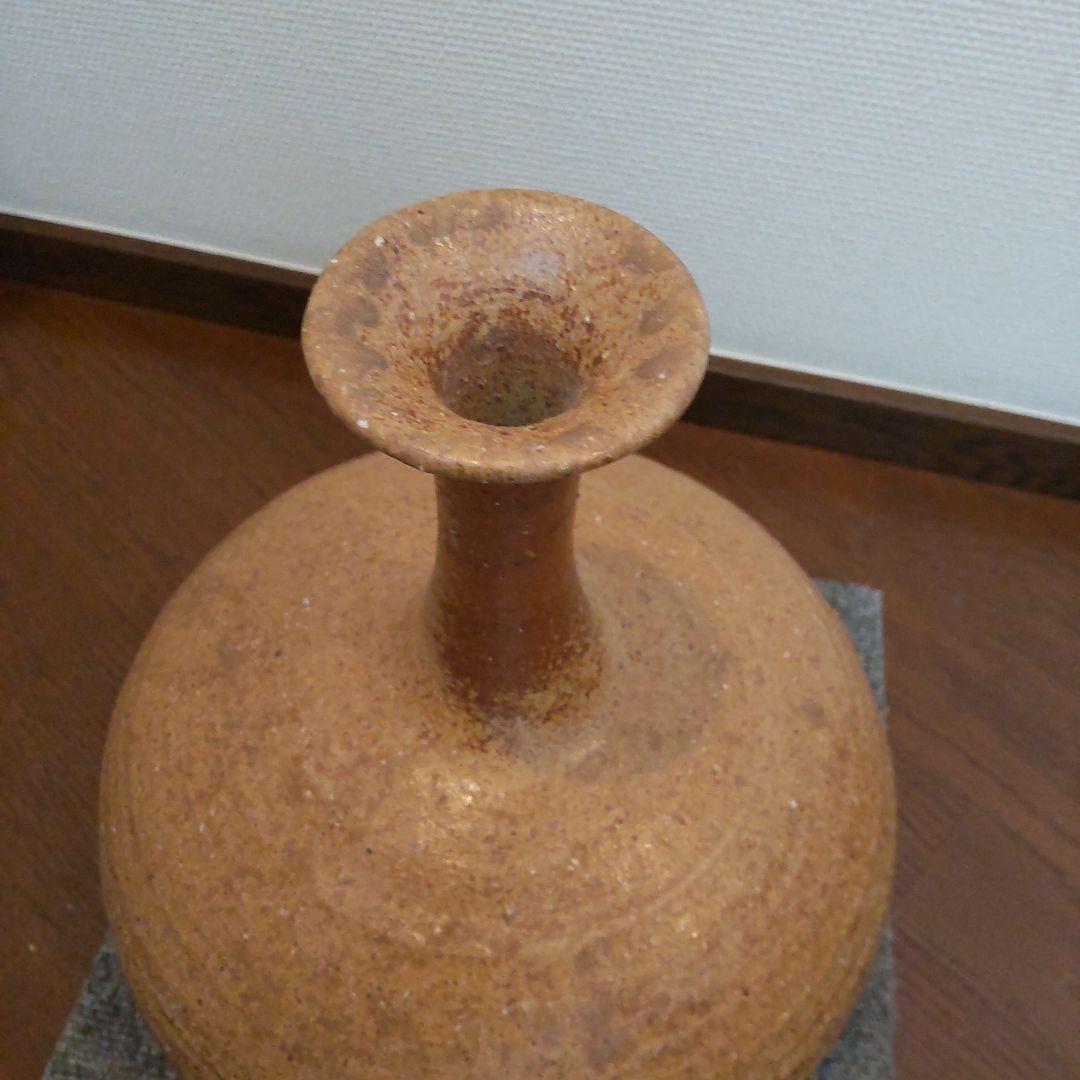 尻張り花入れ　備前焼　33