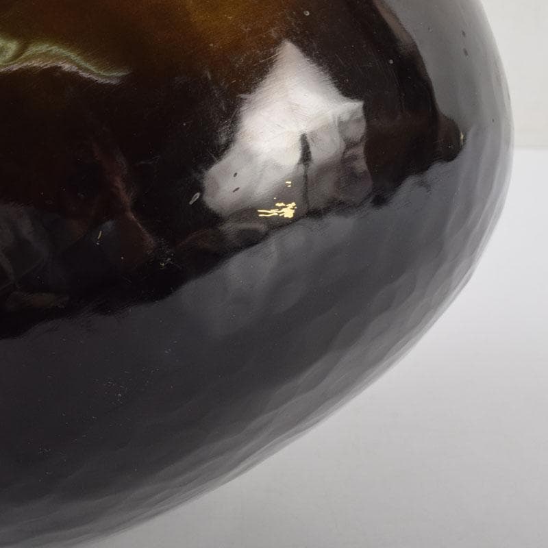 仏教美術　仏具　銅製鎚目　紅葉蒔絵　本手打　おりん　V　8937