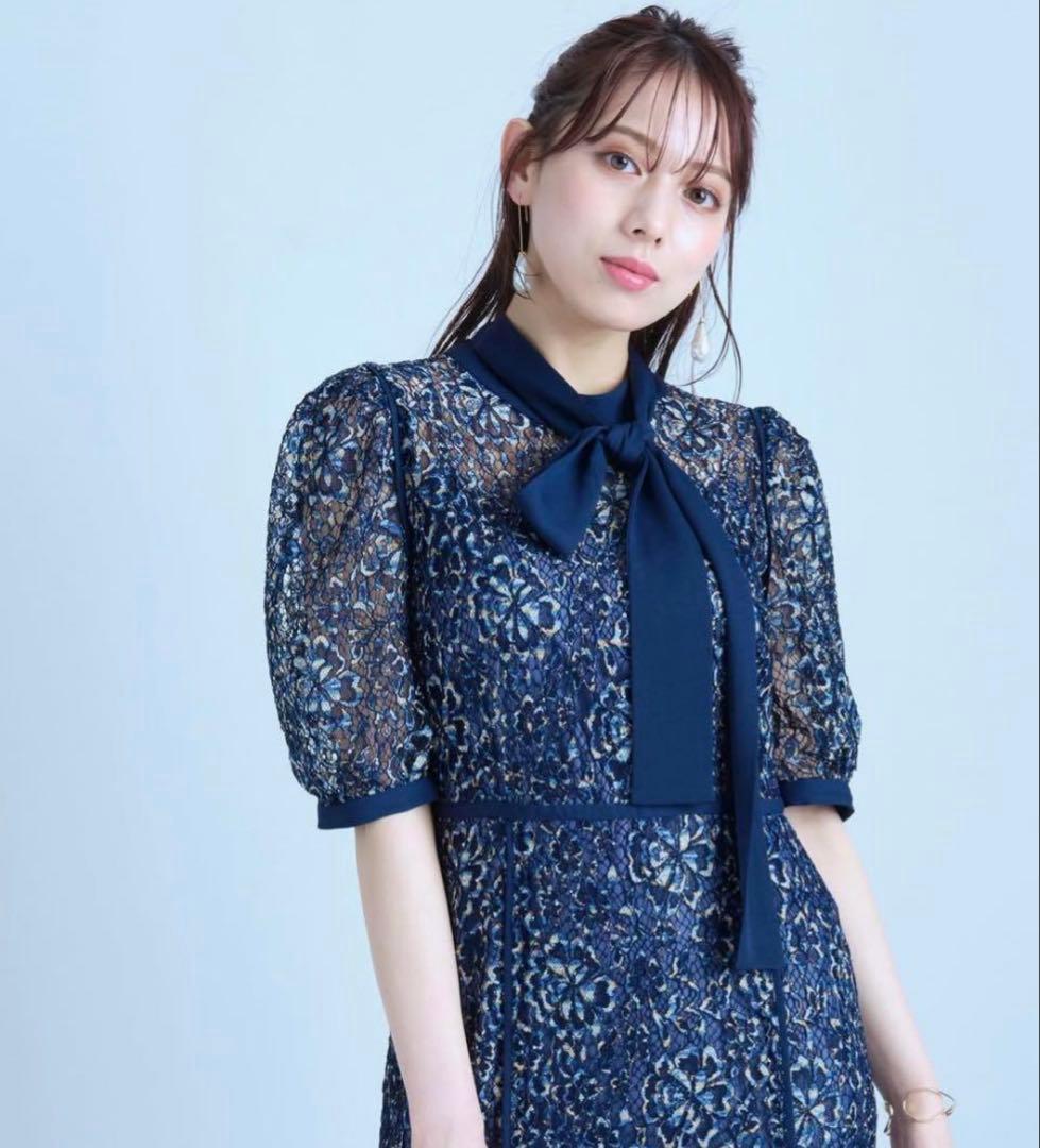 値下げ中！　Mystrada ワンピース　ドレス　ネイビー ブルー　ロングドレス
