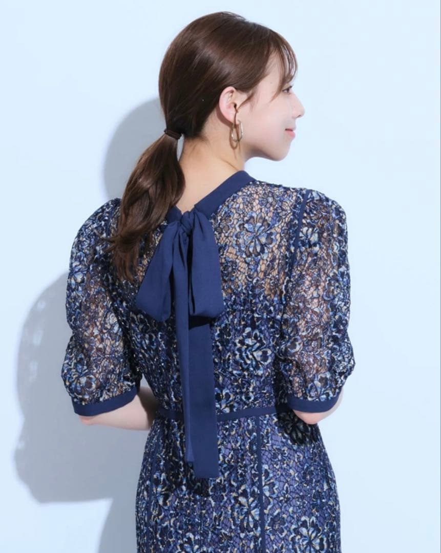 値下げ中！　Mystrada ワンピース　ドレス　ネイビー ブルー　ロングドレス