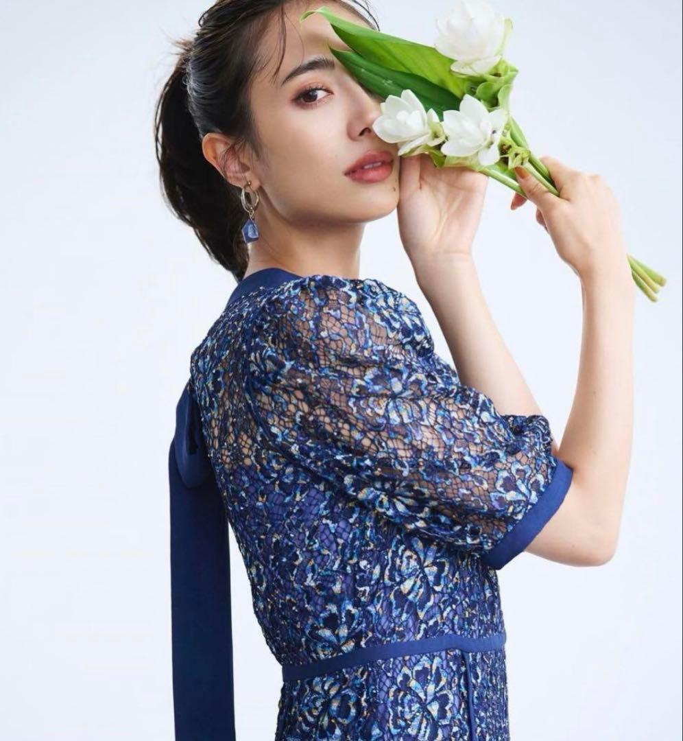 値下げ中！　Mystrada ワンピース　ドレス　ネイビー ブルー　ロングドレス