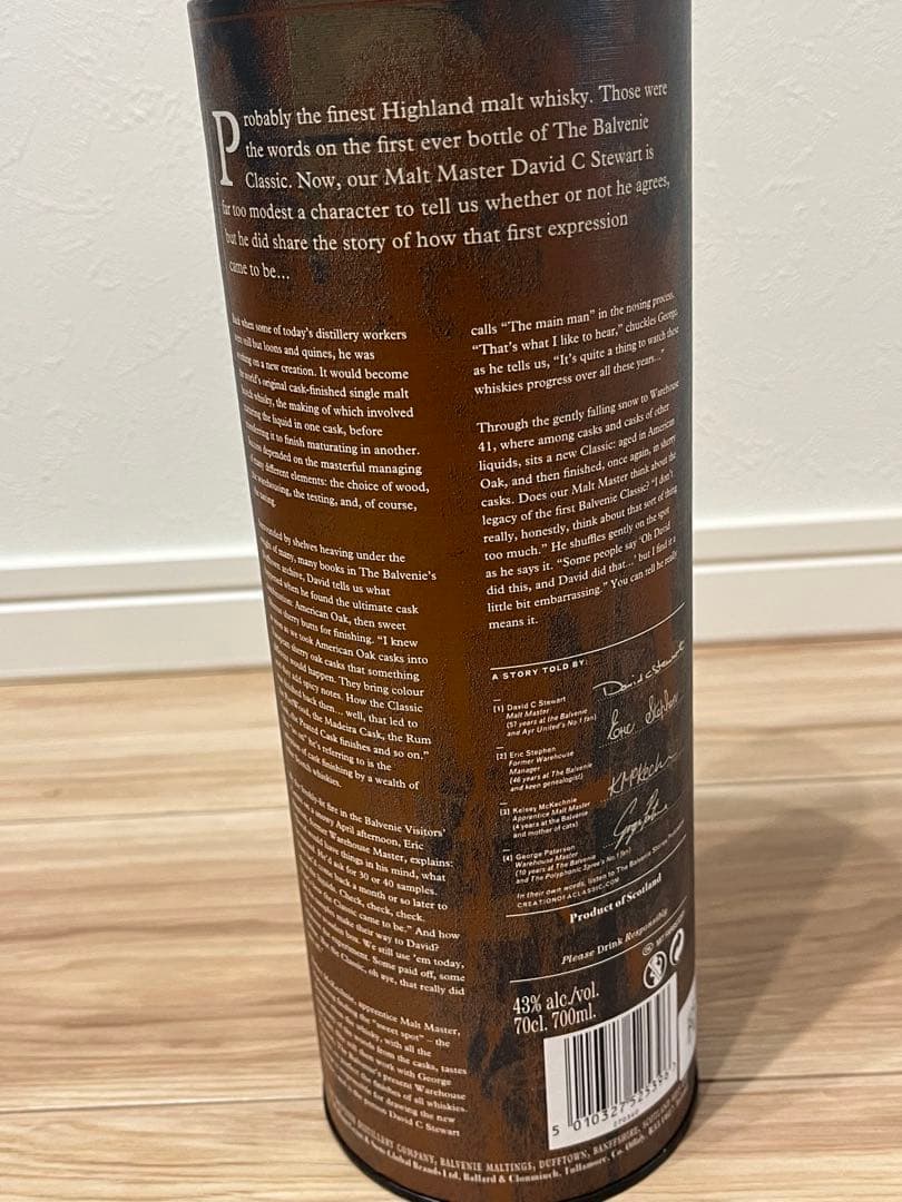 ウイスキー THE BALVENIE THE CREATION OF A CLASSIC