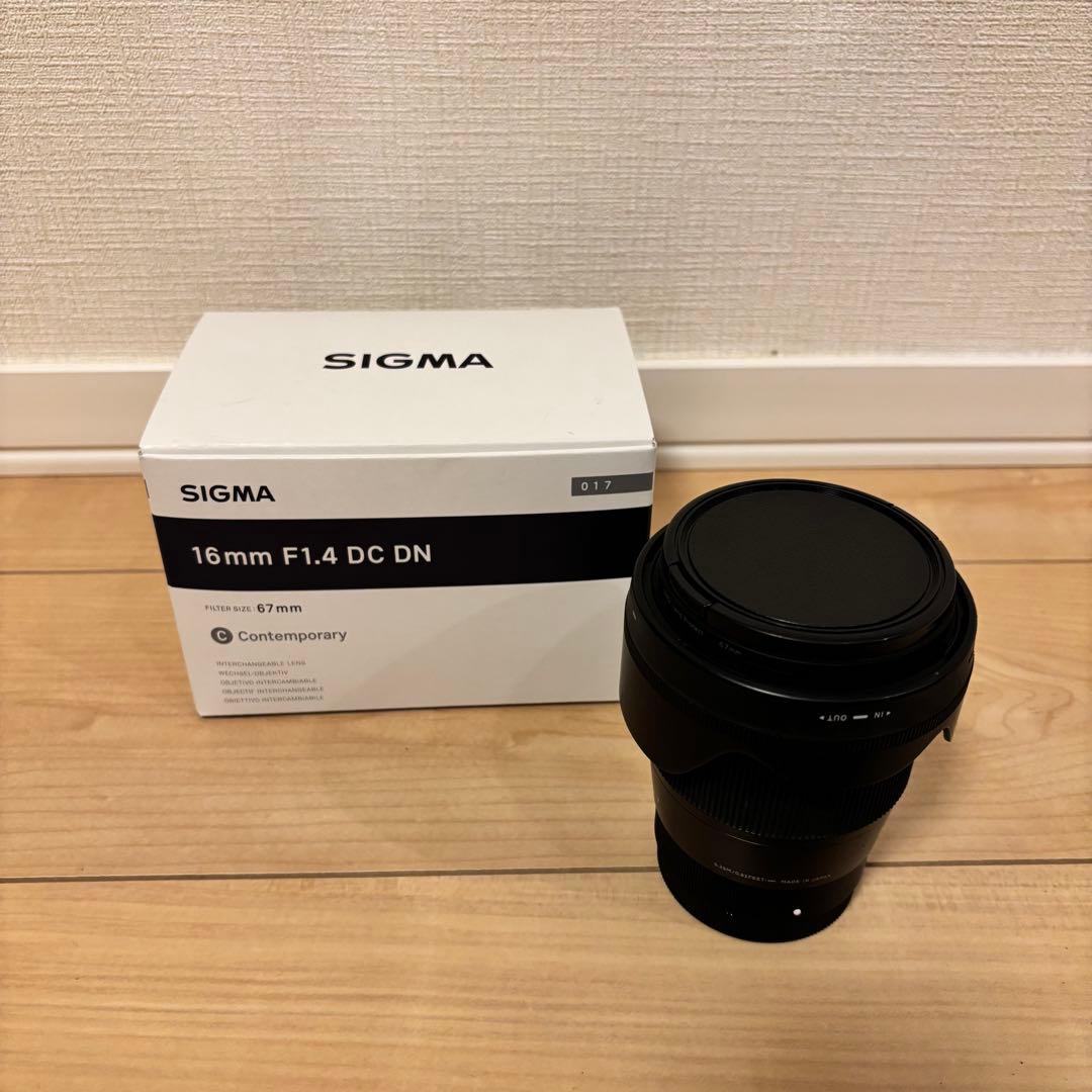 最終価格SIGMA 16mm F1.4 DC DN レンズsony Eマウント
