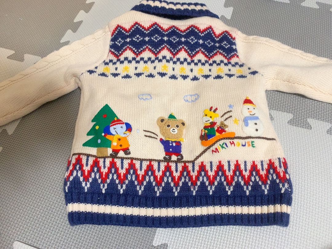 MIKI HOUSE クマポケット アウター 90