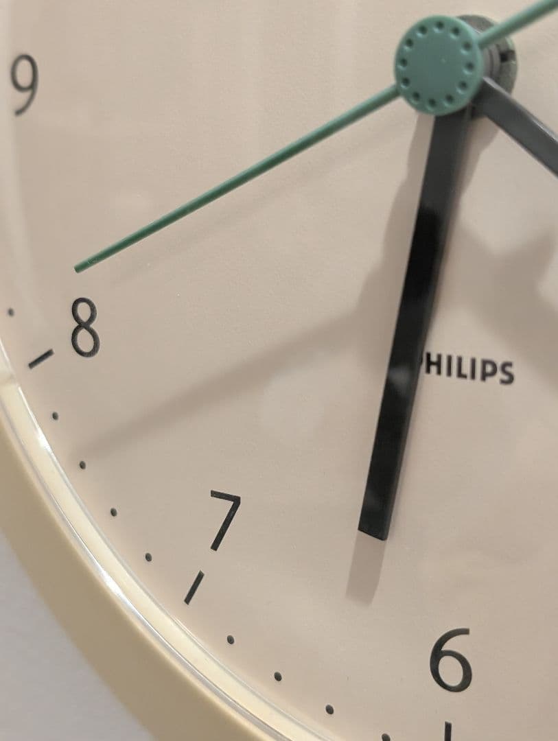 80's PHILIPS ドイツ製 ウォールクロック ヴィンテージ 壁掛け時計