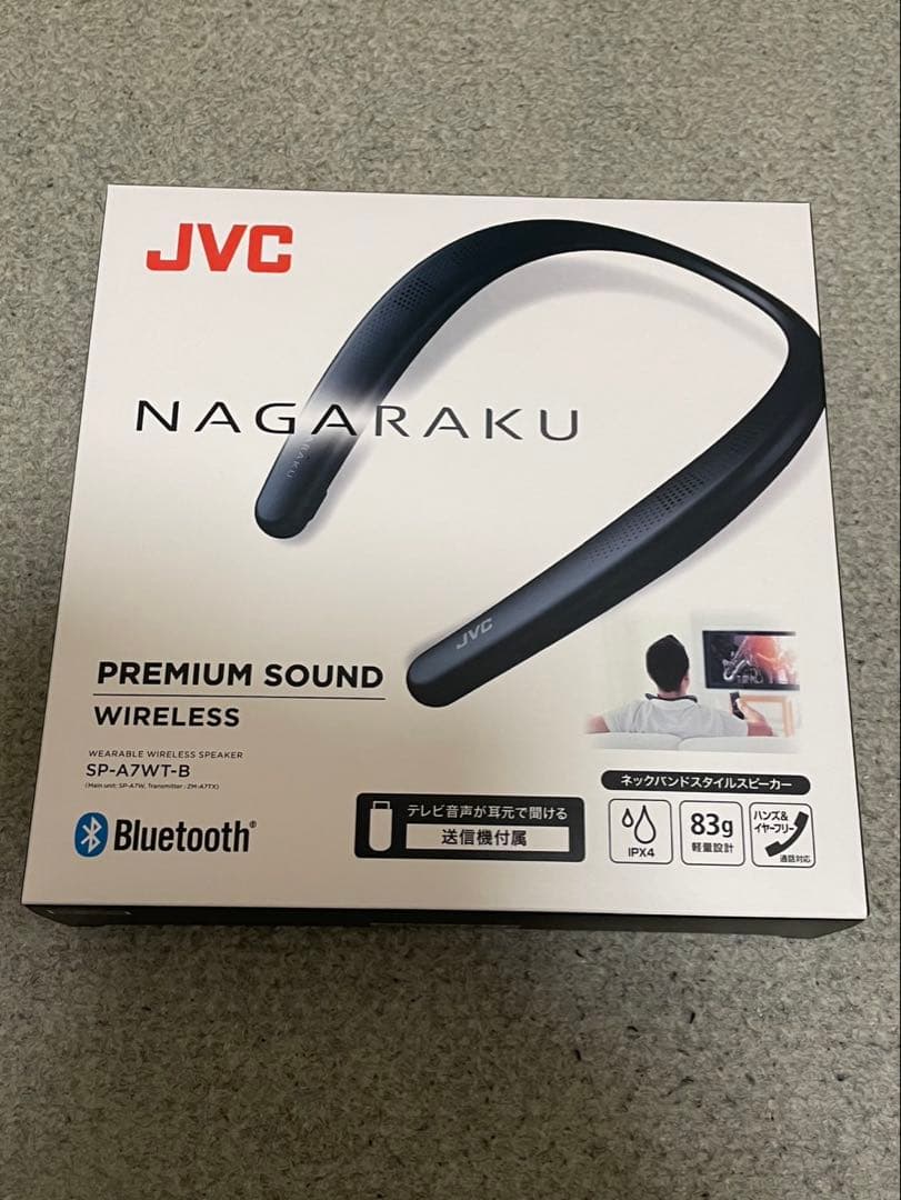 新品未使用　Victor・JVC SP-A7WT-B ネックスピーカー