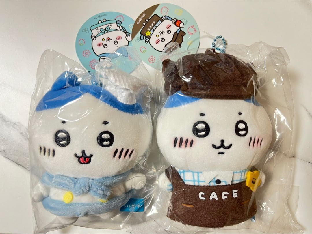 ちいかわ ハチワレ カフェの店員さん カフェのコックさん マスコット セット